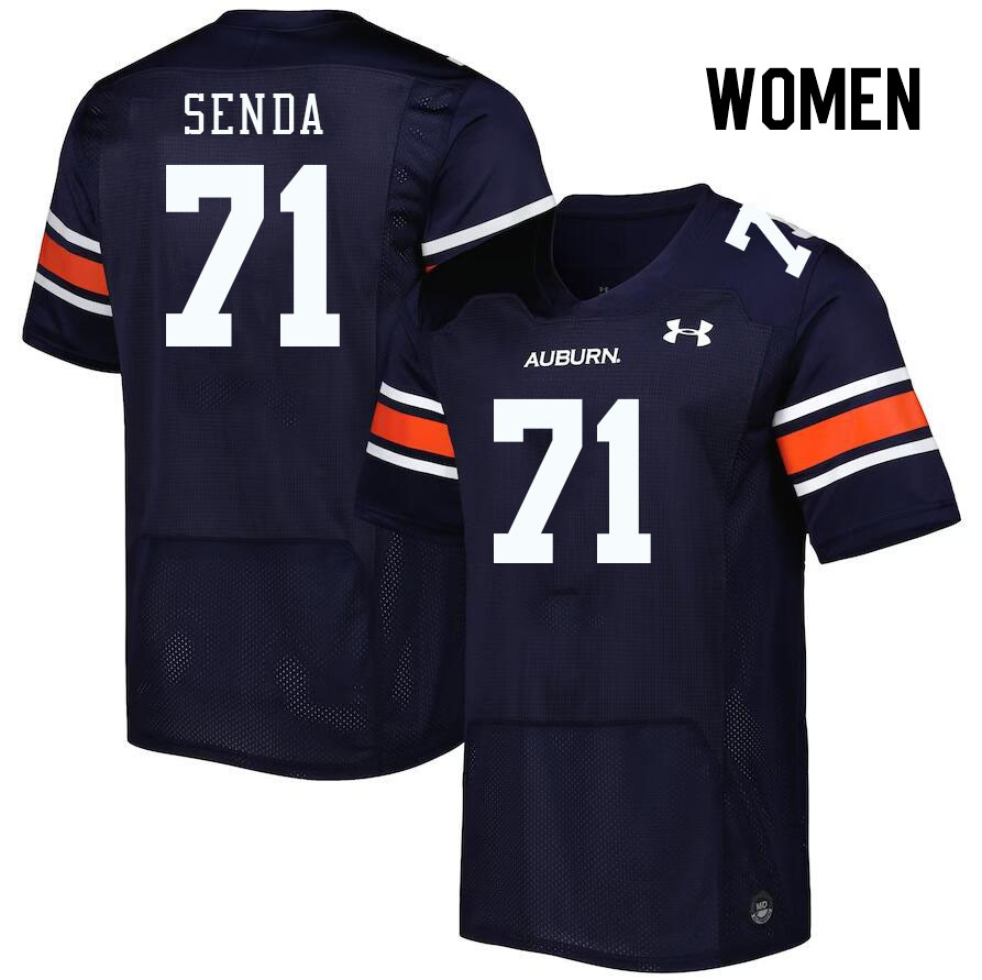 Women #71 Dylan Senda Auburn Tigers College Football Jerseys Stitched Sale-Navy
